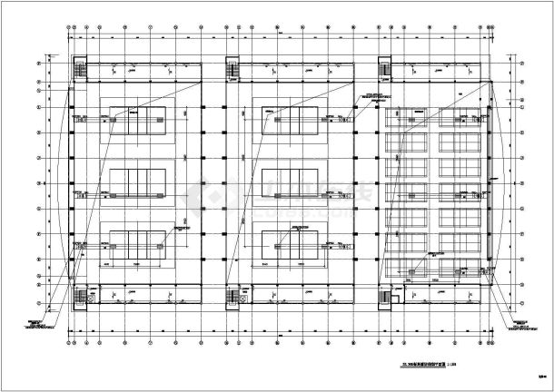 某大型体育馆训练馆空调设计cad施工平面图（含设计说明）-图一