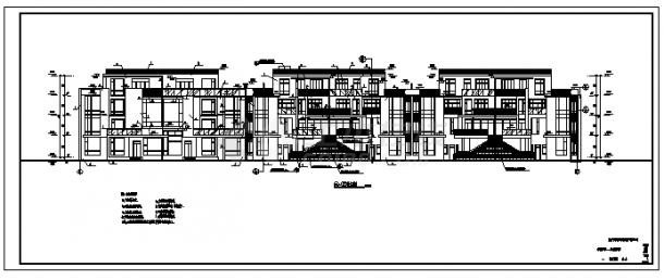 叠加型、美式、双拼多层别墅建筑cad设计合集资料-图二