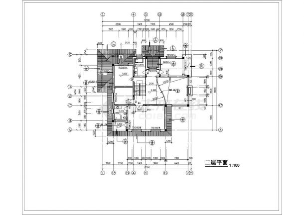[南方]独栋整套别墅建筑整套施工cad设计图-图二