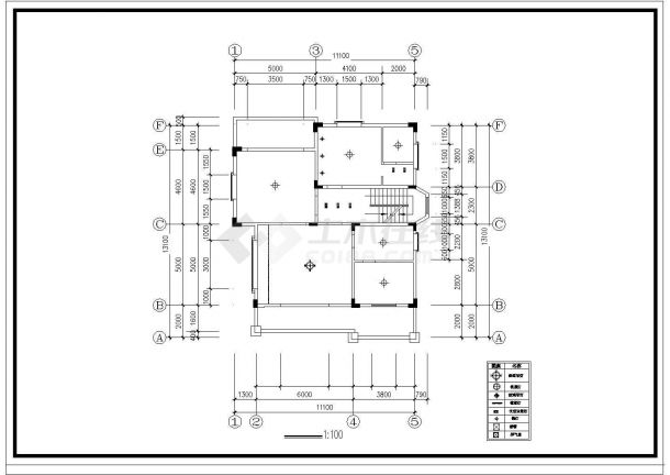 某城市现代风格高级别墅建筑装修方案设计施工CAD图纸-图一