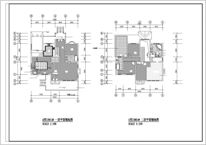 某城市现代精品小型别墅建筑装修方案设计施工CAD图纸_图1