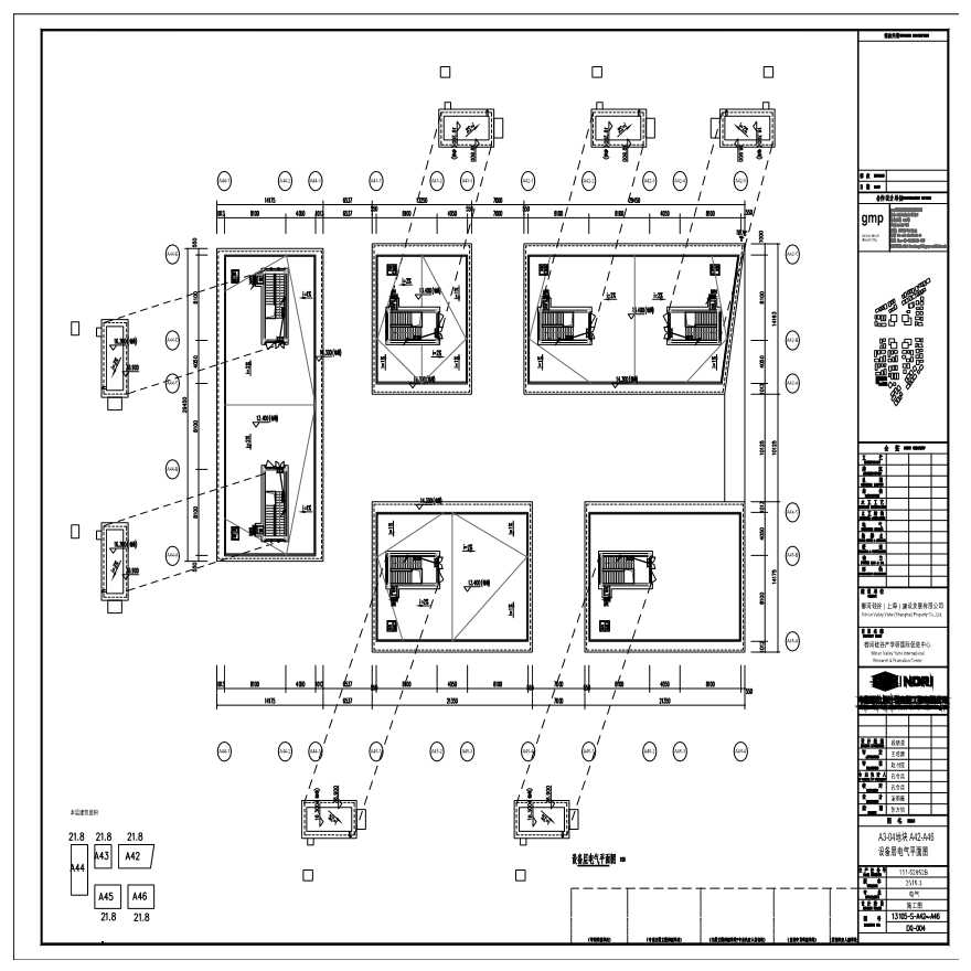 A3-04 地块 A42-A46 设备层电气平面图.pdf-图一