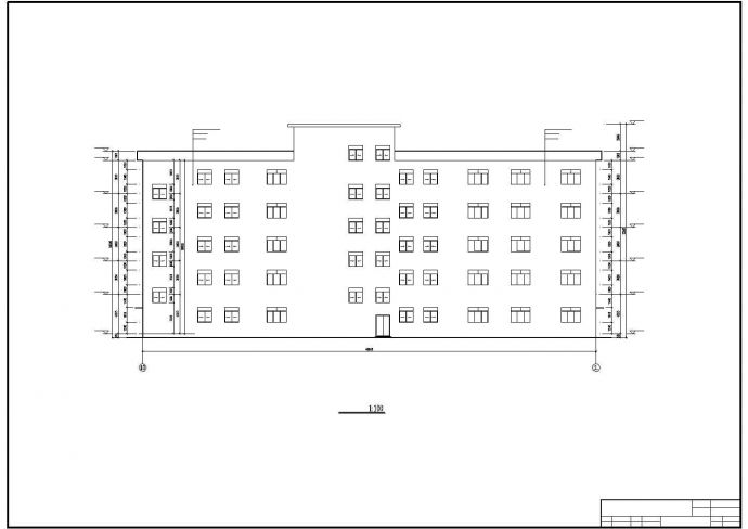 办公楼设计_达州市永安街某5320平米六层钢框架办公楼建筑结构设计CAD图纸_图1