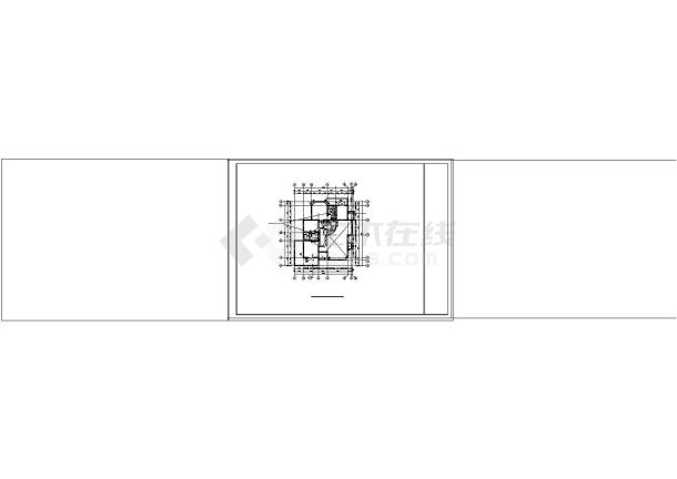 某地区独栋多层别墅设计cad建筑图纸-图一