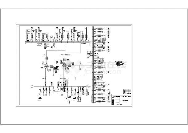 某220KV变电站一次主接线CAD图纸设计-图一