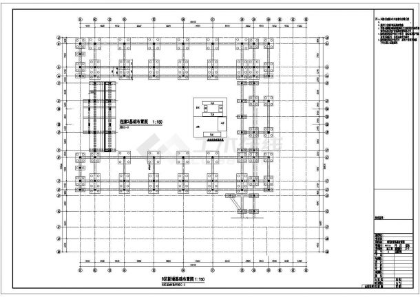 某小学多层框架结构教学楼改扩建加固改造设计cad全套结构施工图（含设计说明）-图一