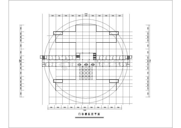 某医院建筑CAD平面布置参考图-图一