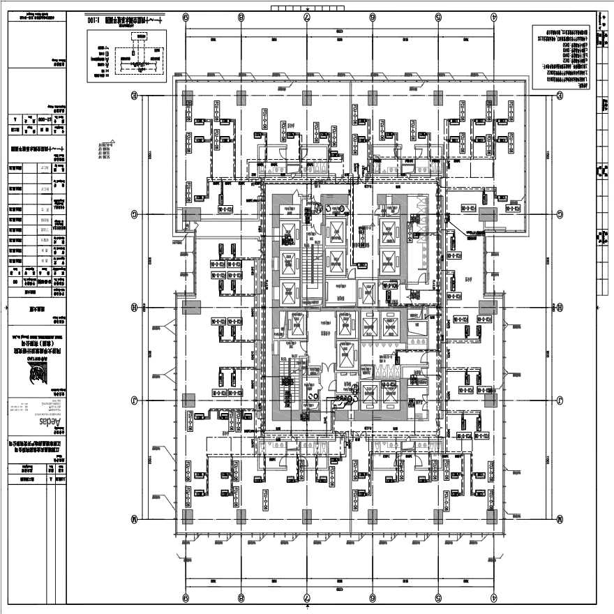 M-12-009_十一~十四层空调水系统平面图.pdf-图一