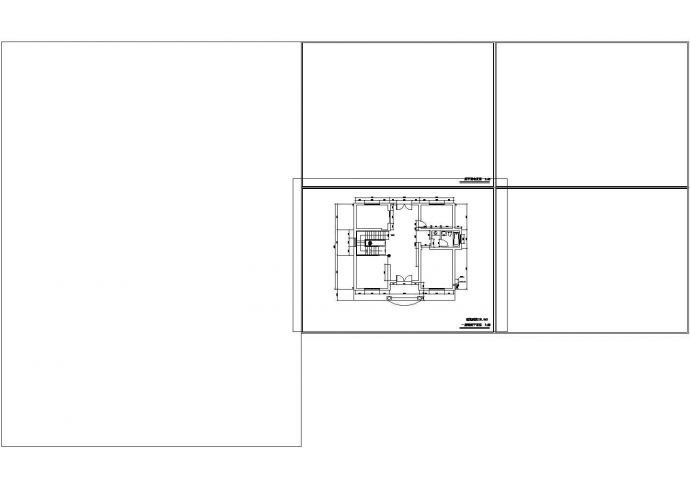2层平米农村房屋CAD图纸设计_图1