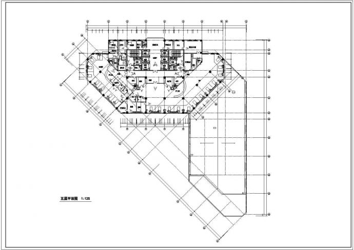 高层人民医院门诊住院综合大楼设计CAD施工图纸_图1