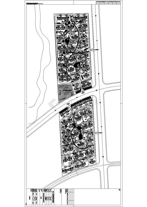 句容市水畔新居小区二期景观CAD绿化图-图一