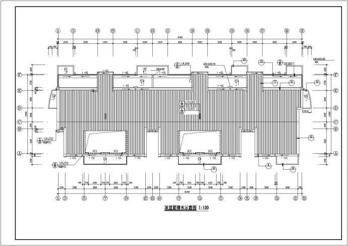 福州某小区6层砖混结构民居楼建筑设计CAD图纸（含阁楼和车库层）_图1