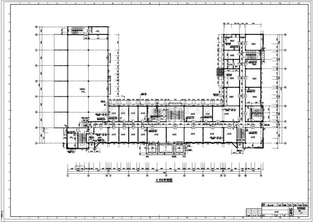 3层凹形化工公司环氧丙烷办公综合楼建筑CAD施工图-图二