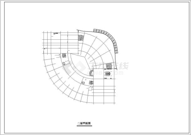 某大学星级会馆CAD建筑方案图-图一