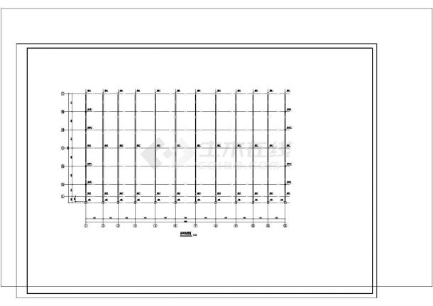 厂房设计_51m跨两跨两坡门式轻钢结构4743平米厂房CA D结施+PDF计算书-图一
