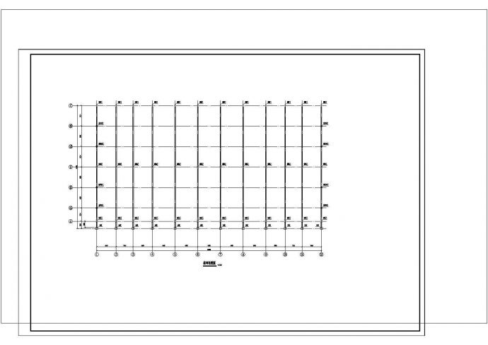 厂房设计_51m跨两跨两坡门式轻钢结构4743平米厂房CA D结施+PDF计算书_图1