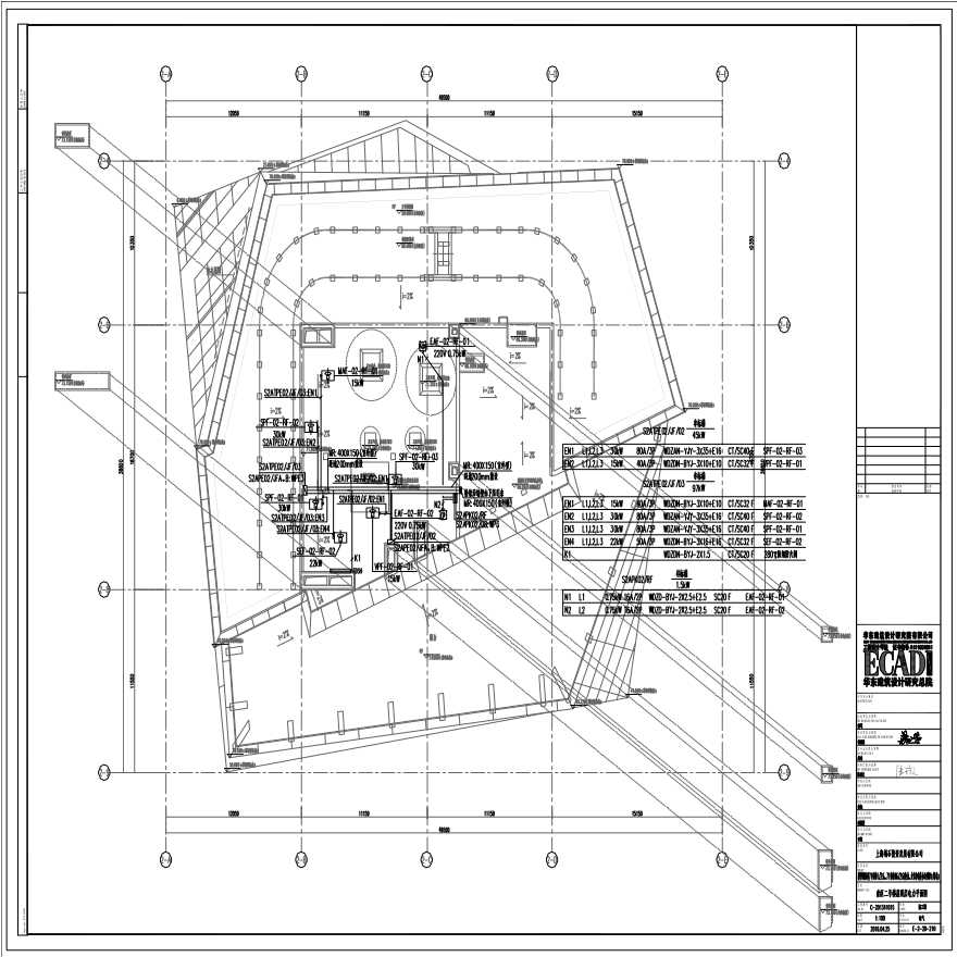E-2-20-210 南区二号楼屋顶层电力平面图 E-2-20-210 (1).pdf-图一