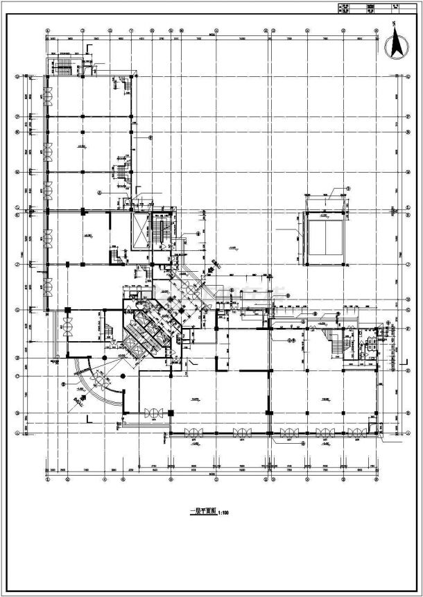 某县国际大楼建筑CAD图-图二