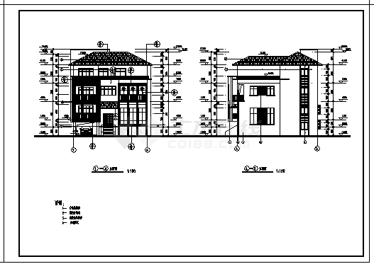 五套多层自建独立别墅最新整理的建筑设计图合集资料-图二