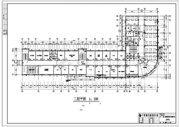 惠农新区社区卫生服务中心建筑cad设计施工图纸-图二