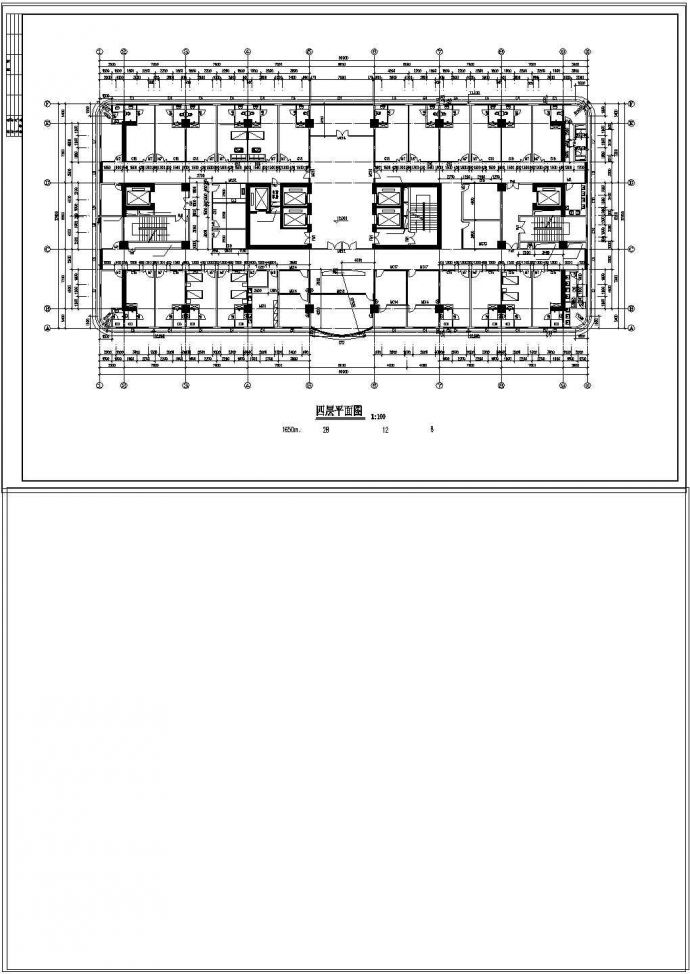 某二十层医院建筑设计CAD图_图1