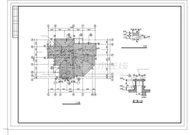 某地区小别墅建筑设计施工图全套-图二
