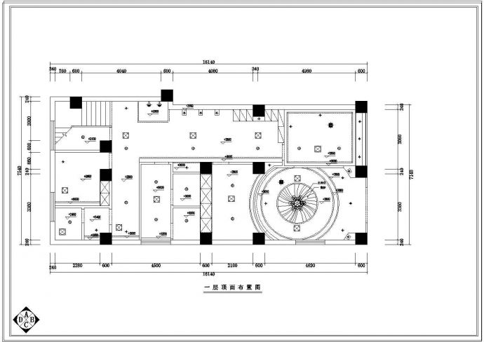 某医药主车间建筑设计CAD施工图纸_图1