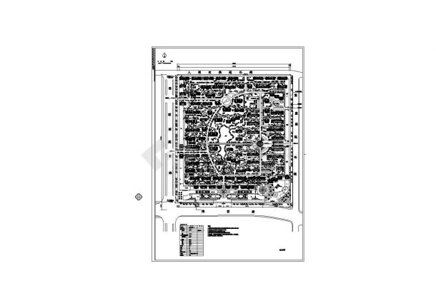 总用地 22.14ha（221439平米）经典小区规划设计总平面图.-图一