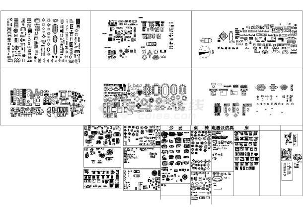 室内 综合图库 cad版本-图二