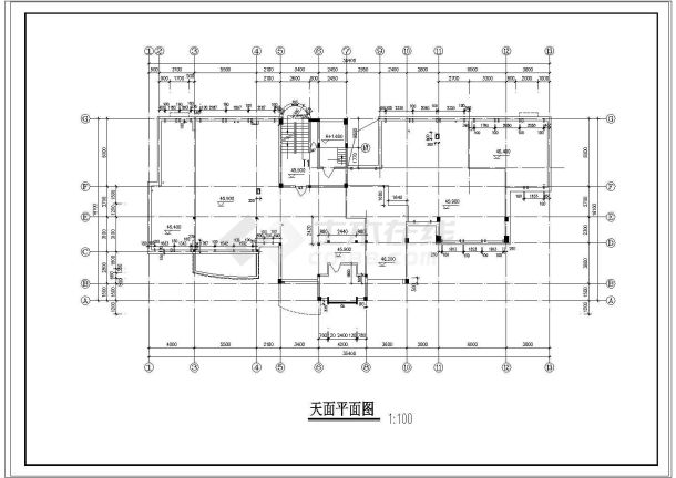 某地高层住宅楼整套建筑设计cad施工图纸-图一