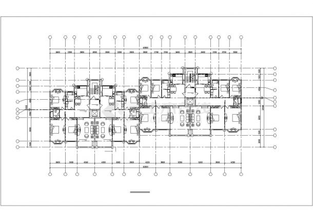 镇江市某现代化小区13层框剪结构住宅楼平立剖面设计CAD图纸-图二