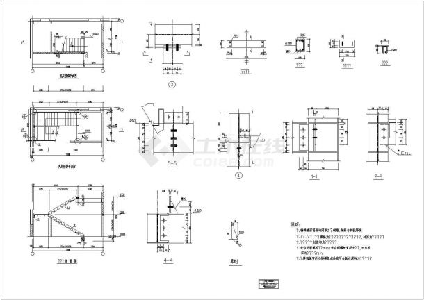 各种样式楼梯CAD结构施工图集-图二