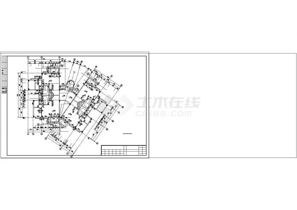 广州某地复式公寓建筑扩出cad施工图纸-图二