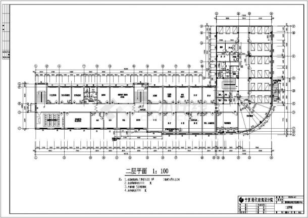 惠农某869平方米二层框架结构新区社区卫生服务中心设计cad全套建筑施工图纸（含设计说明）-图二