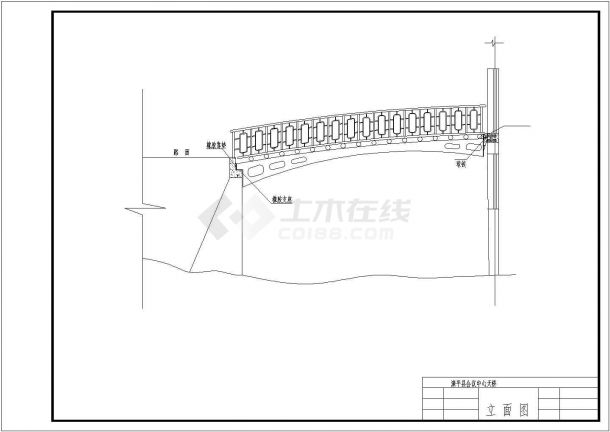 钢结构连桥设计CAD建筑图纸-图二