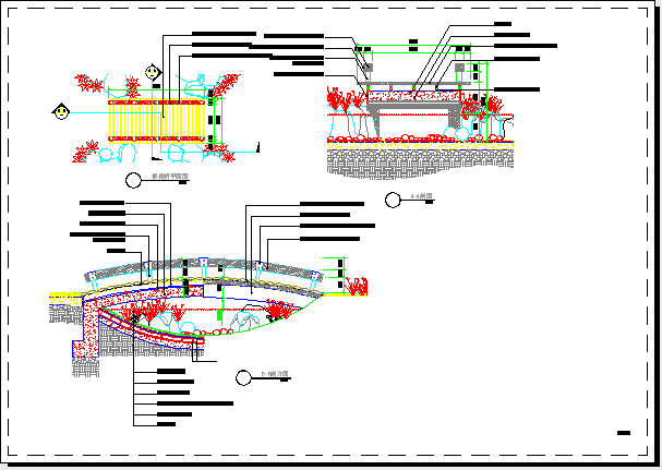 景观桥详细设计CAD图纸_图1