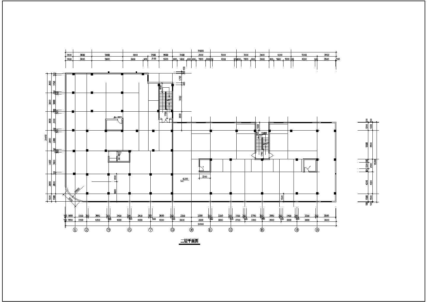 福谊新居1楼CAD建筑施工图