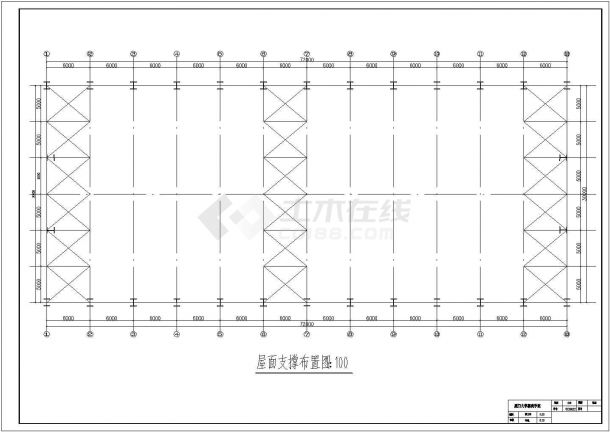 厂房设计_南昌市振铃南路某工厂2160平米门式厂房结构设计CAD图纸-图二