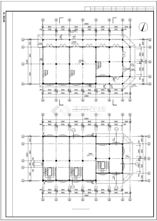 古建筑全套设计CAD建筑施工图-图一