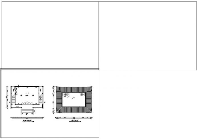 某观音殿建筑设计CAD施工图_图1
