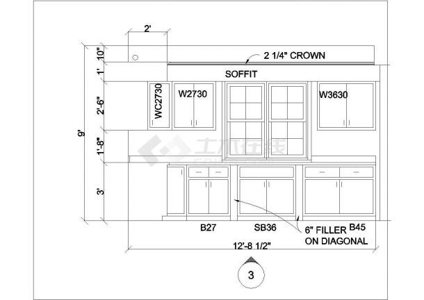 某地区现代中式多层别墅建筑装修方案设计施工CAD图纸-图一