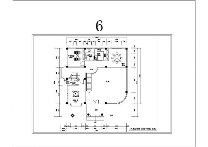 某地区现代中式花园多层别墅建筑装修方案设计施工CAD图纸_图1