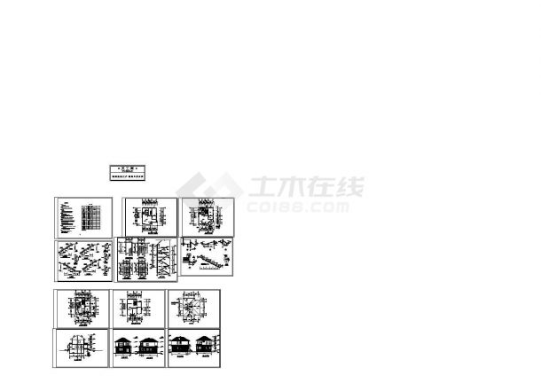 宁德市独栋别墅设计方案cad图纸A-图一