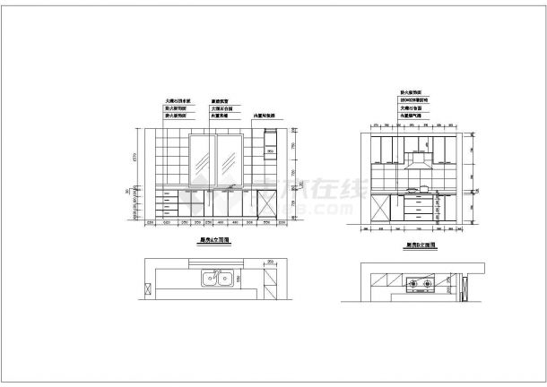 某地区现代经典多层小别墅建筑室内装修方案设计施工CAD图纸-图二
