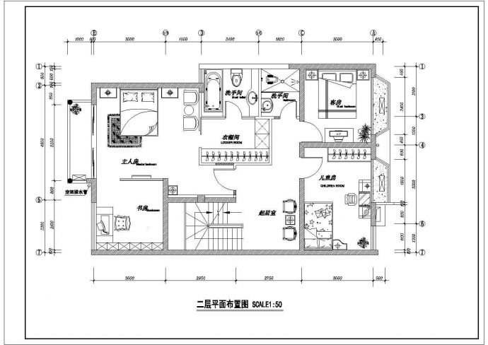 某地区现代风格多层别墅建筑室内装修方案设计施工CAD图纸_图1