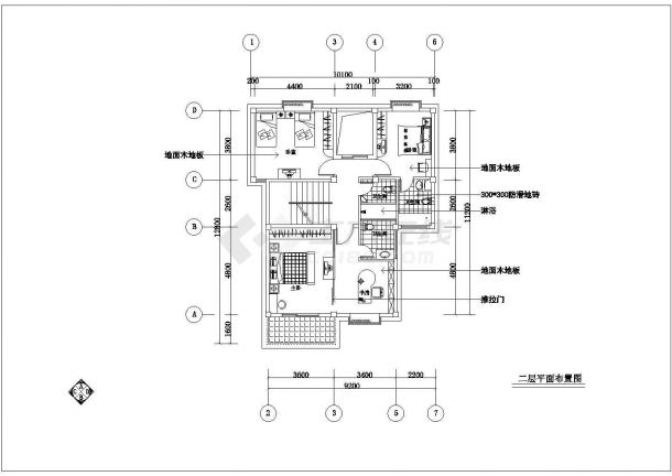 某地区经典风格高级别墅建筑全套装修方案设计施工CAD图纸-图二