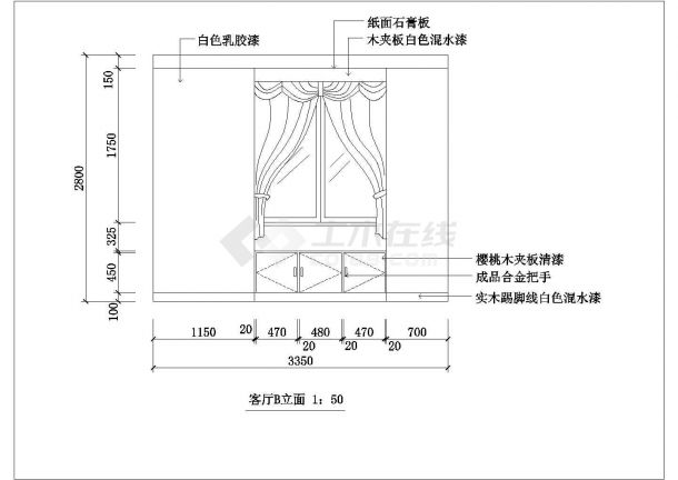 杭州某新建小区105平米经典户型全套装修施工CAD设计图纸-图一