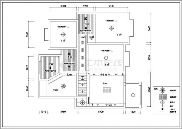 海口市某新建小区115平米户型全套装修CAD设计图纸-图一
