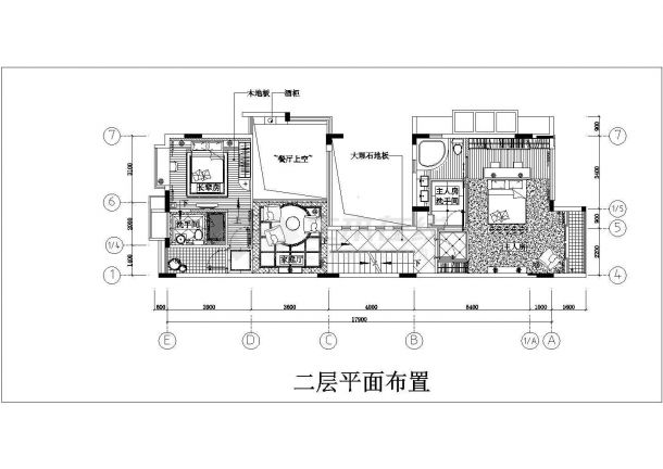某地区经典风格小栋豪华别墅建筑装修方案设计施工CAD图纸-图二