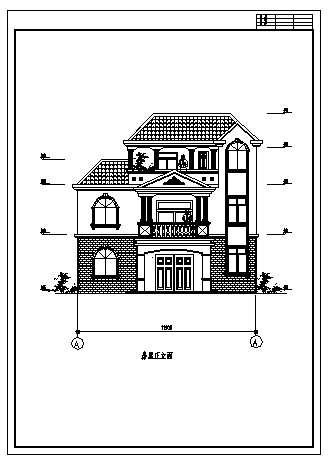 最新整理的四套多层小别墅建筑施工图资料合集-图二